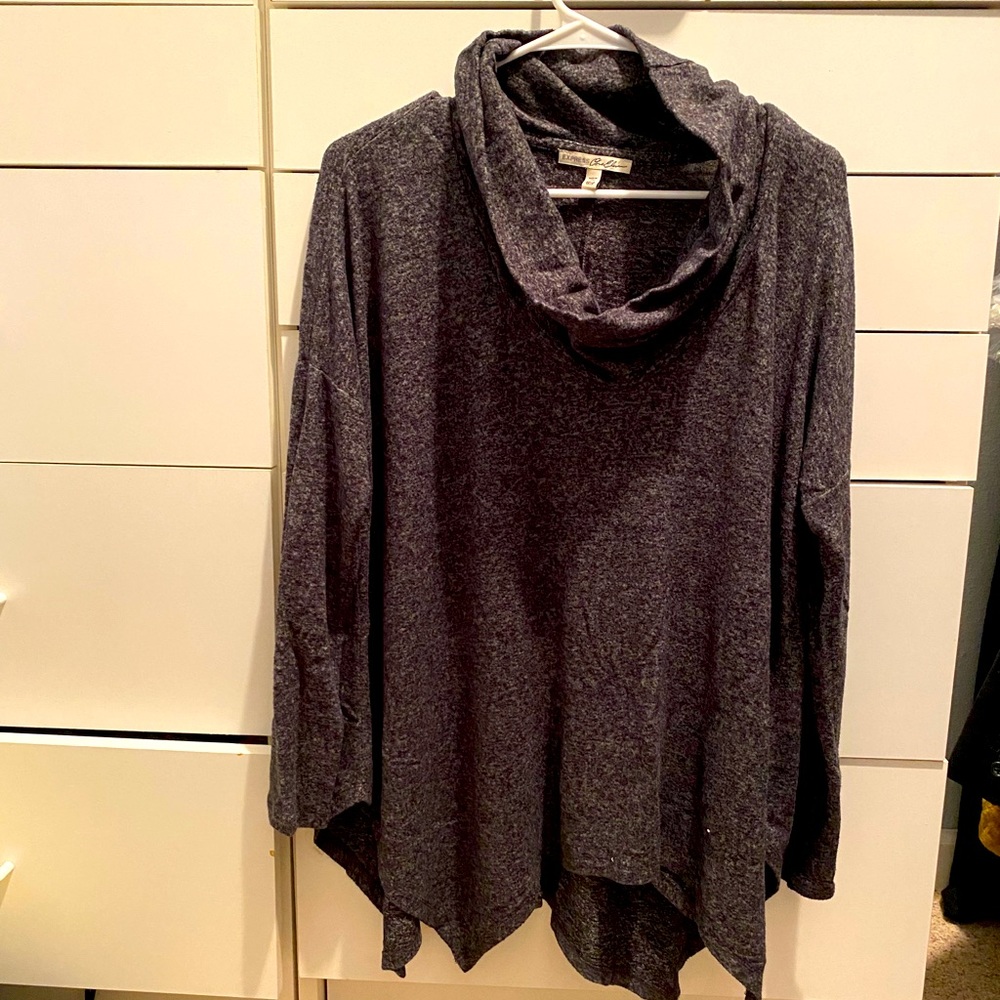 Loose turtleneck sweater
